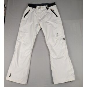 Marker Gore Tex Ski Snowboard Pants Women's 10 White Waterproof Pockets Winter